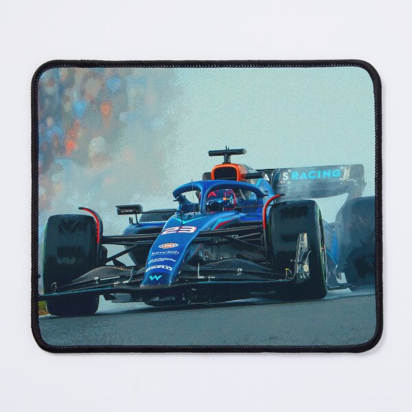 Item preview, Alexander Albon racing in in the rain 2024 abstract designed and sold by Rodissimus1984.