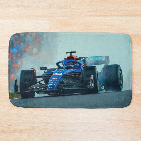 Item preview, Alexander Albon racing in in the rain 2024 abstract designed and sold by Rodissimus1984.