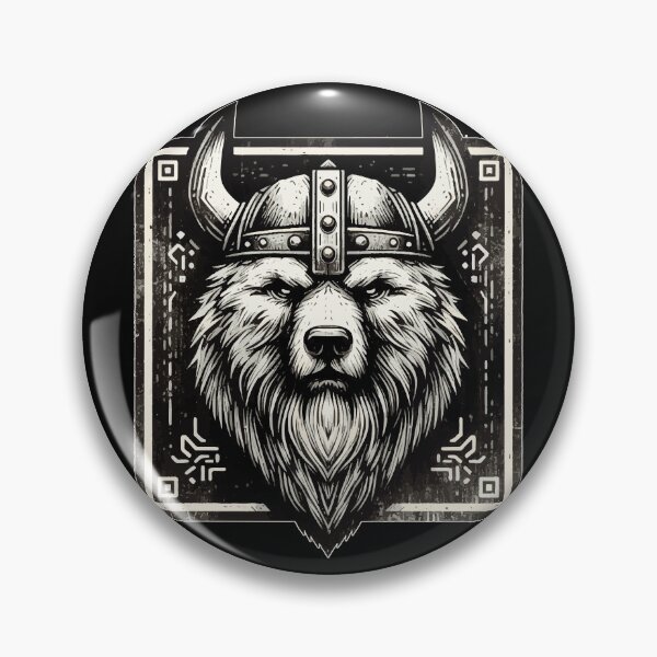 Item preview, Vintage Bear Berserker Norse Mythology Viking Warrior designed and sold by TomFrontierArt.