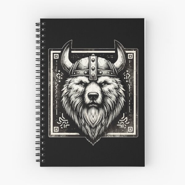 Item preview, Vintage Bear Berserker Norse Mythology Viking Warrior designed and sold by TomFrontierArt.