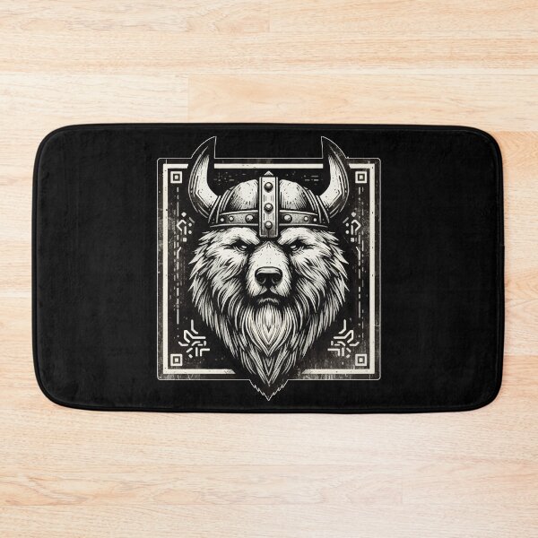 Item preview, Vintage Bear Berserker Norse Mythology Viking Warrior designed and sold by TomFrontierArt.