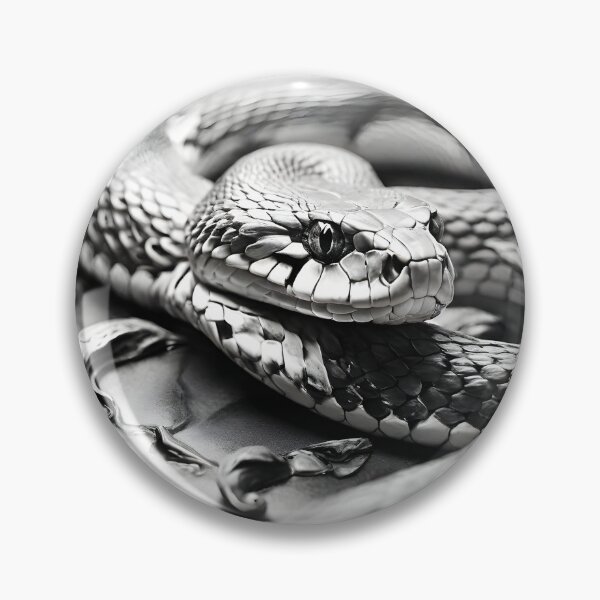 Item preview, Black and White Snake drawing designed and sold by Pencil-Art.
