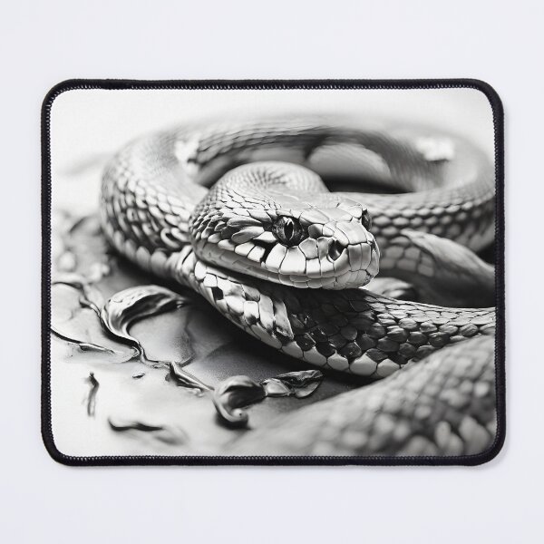 Item preview, Black and White Snake drawing designed and sold by Pencil-Art.