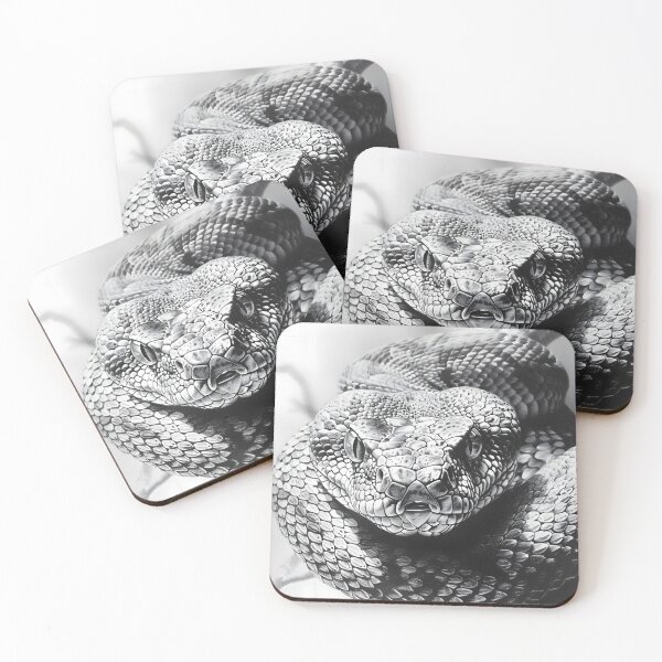 Item preview, Black and White Snake drawing designed and sold by Pencil-Art.