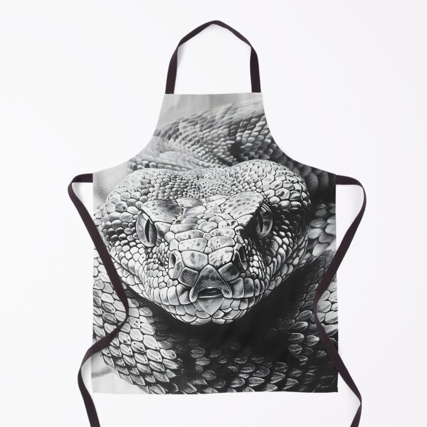Item preview, Black and White Snake drawing designed and sold by Pencil-Art.