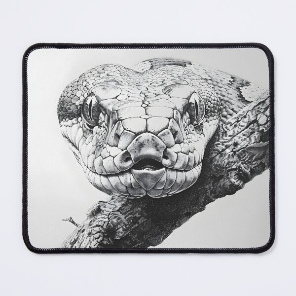 Item preview, Black and White Snake drawing designed and sold by Pencil-Art.