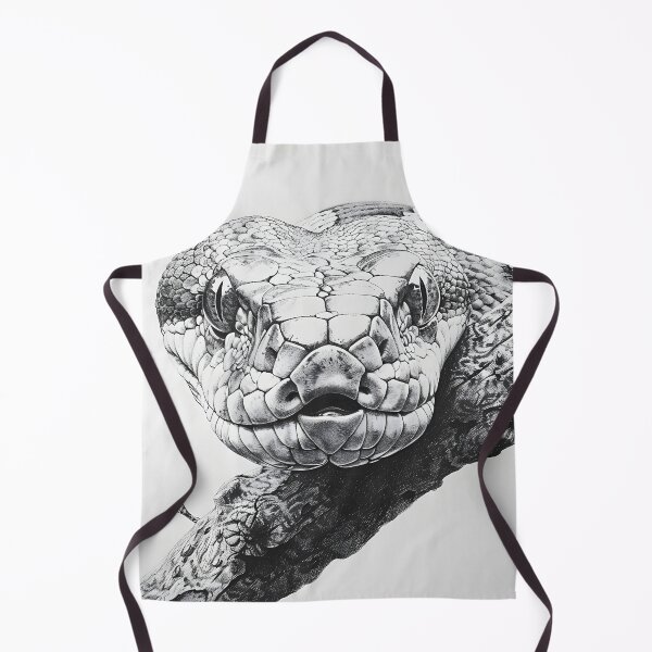 Item preview, Black and White Snake drawing designed and sold by Pencil-Art.