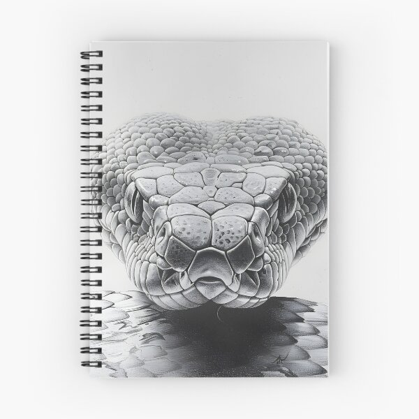 Item preview, Black and White Snake drawing designed and sold by Pencil-Art.