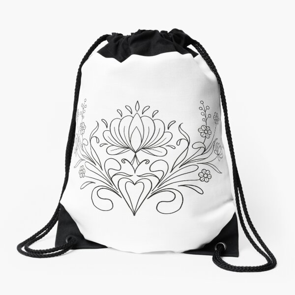 Item preview, Hungarian Folk Art Fine line design designed and sold by susyrdesign.