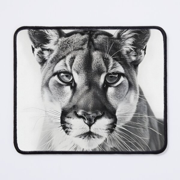 Item preview, Black and white pencil drawing of a Puma designed and sold by Pencil-Art.