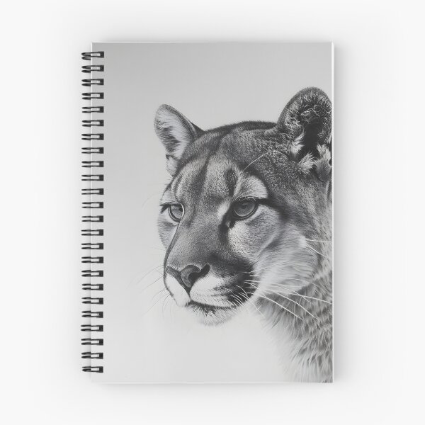 Item preview, Black and white pencil drawing of a Puma designed and sold by Pencil-Art.