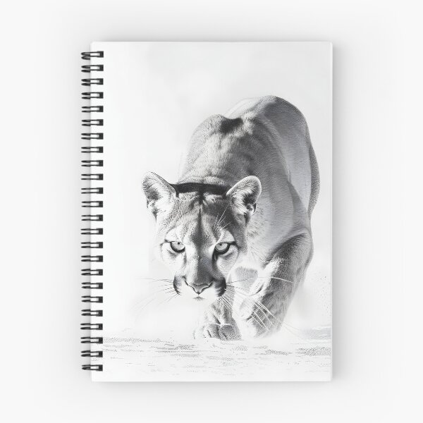 Item preview, Black and white pencil drawing of a Puma designed and sold by Pencil-Art.