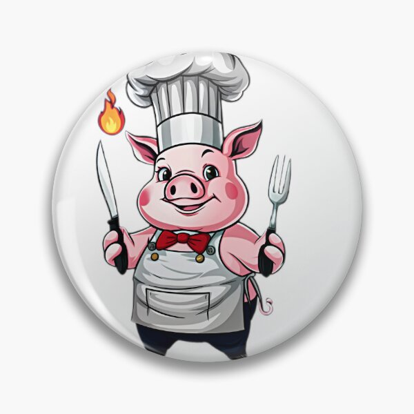 Item preview, Cute Chef Pig designed and sold by BlissfulBlossom.