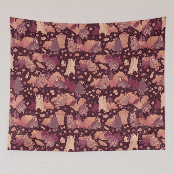 Item preview, Raccoons Nighttime Pillage designed and sold by Colordrilos.