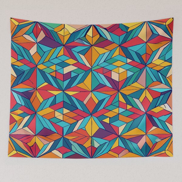 Item preview, Harmonious Spectrum,Colorful Geometric Patterns designed and sold by AgarutanPrint.