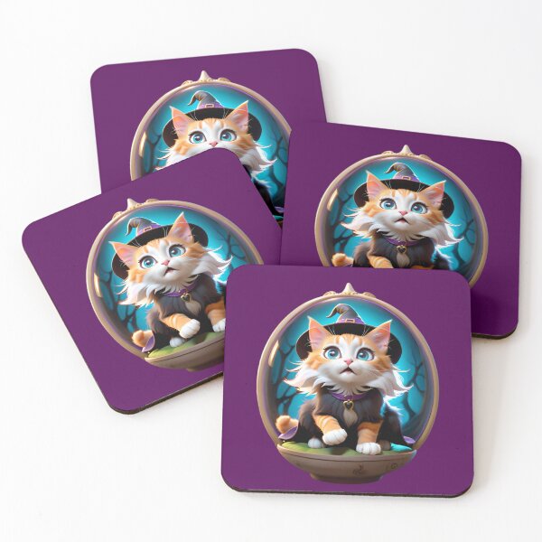 Item preview, Cute Kitty Cat Witch designed and sold by TheArtOfPat.