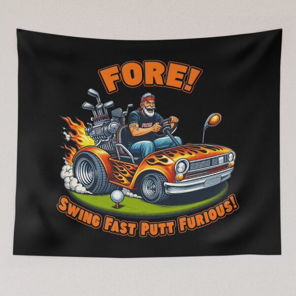 Item preview, Golf Flaming Tee-Off Golfer Golfing with Style designed and sold by SportsT-Shirts.