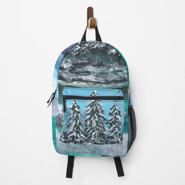 Item preview, Snowy Trees Surrounded by Blue Water designed and sold by nadya.