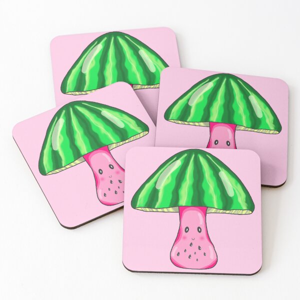 Item preview, Cute watermelon as a mushroom designed and sold by blackygoldcat.