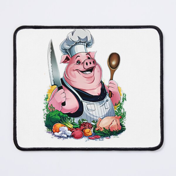 Item preview, pig Chef designed and sold by BlissfulBlossom.