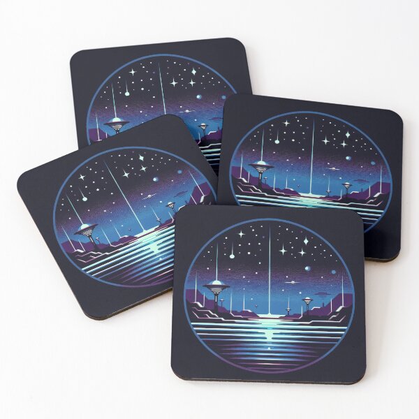 Item preview, Alien Night by the Neon Lake designed and sold by SunkenCost.