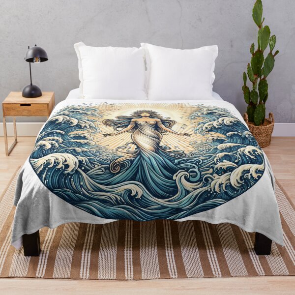 Item preview, Sea Goddess - Enchanting Print designed and sold by lloreleya.