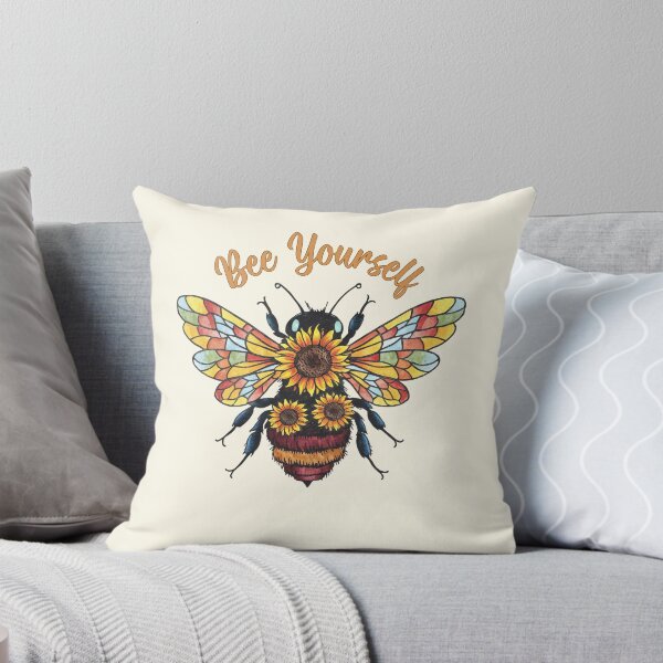 Item preview, Bee Yourself Sunflower Bee designed and sold by HappyLifeCreate.