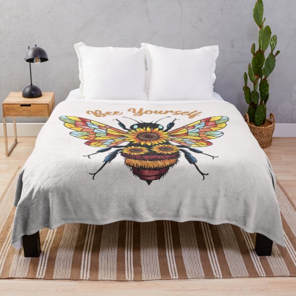 Item preview, Bee Yourself Sunflower Bee designed and sold by HappyLifeCreate.