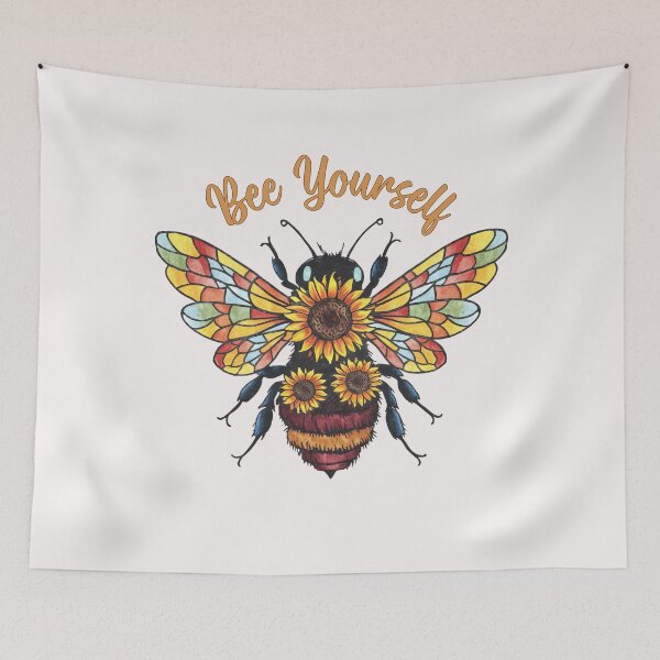 Item preview, Bee Yourself Sunflower Bee designed and sold by HappyLifeCreate.
