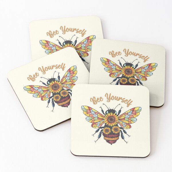 Item preview, Bee Yourself Sunflower Bee designed and sold by HappyLifeCreate.