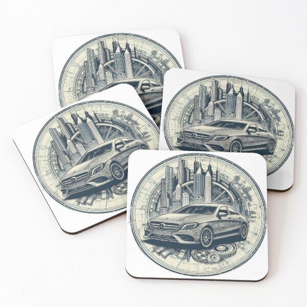 Item preview, Mercedes logo with drawing wallpaper designed and sold by Expressions-Sel.