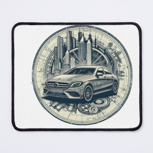 Item preview, Mercedes logo with drawing wallpaper designed and sold by Expressions-Sel.