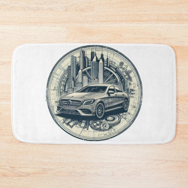 Item preview, Mercedes logo with drawing wallpaper designed and sold by Expressions-Sel.