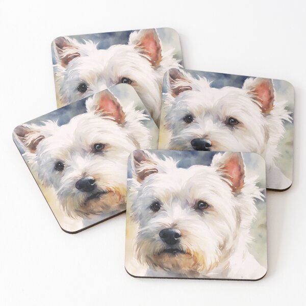 Item preview, Watercolor West Highland White Terrier designed and sold by TheAnimalZ00.