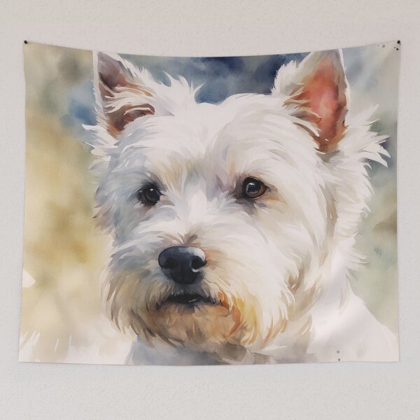 Item preview, Watercolor West Highland White Terrier designed and sold by TheAnimalZ00.