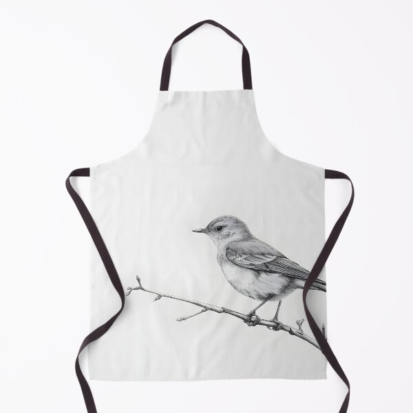 Item preview, Black and White Bird Pencil Drawing designed and sold by Pencil-Art.