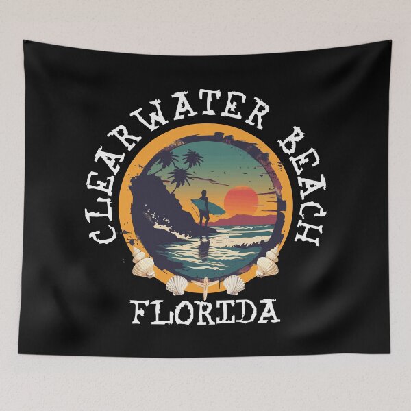 Item preview, Clearwater Beach - Florida (with White Lettering) designed and sold by VelvetRoom.