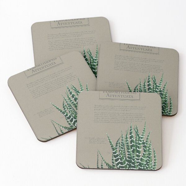 Item preview, Haworthia Attentuata | Zebra Haworthia | Haworthiopsis Botanical Illustration designed and sold by Jennifer Walsh Design.