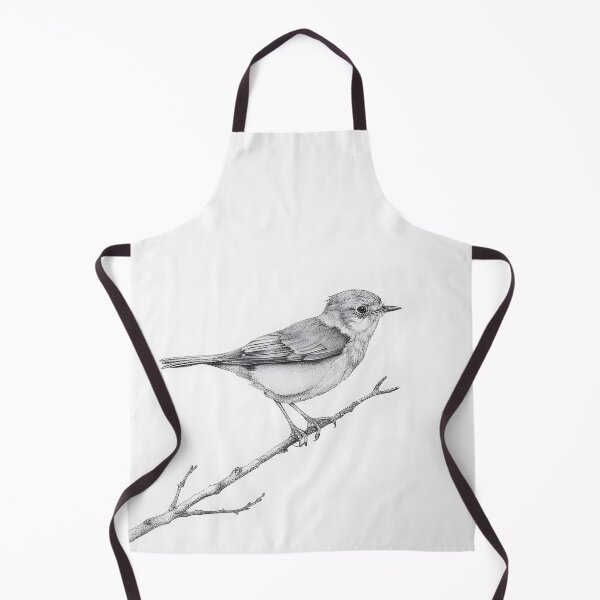 Item preview, Black and White Bird Pencil Drawing designed and sold by Pencil-Art.