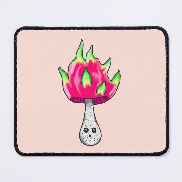 Item preview, Lovely pitaya pink and white mushroom designed and sold by blackygoldcat.