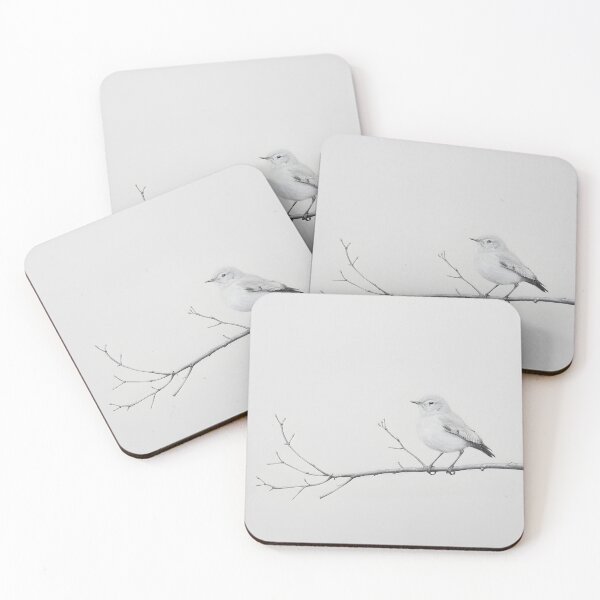 Item preview, Black and White Bird Pencil Drawing designed and sold by Pencil-Art.