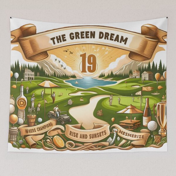 Item preview, Golfing Sunset Swing Golfer’s Green Dream designed and sold by SportsT-Shirts.