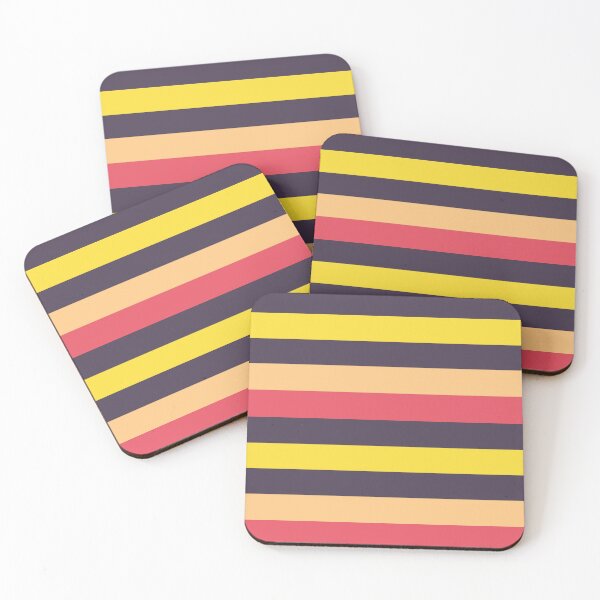 Item preview, Summer stripes, retro striped pattern in sunset colors designed and sold by patterncrow.