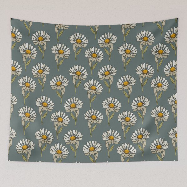 Item preview, White Daisy Floral Pattern designed and sold by YELLOWCITY806.