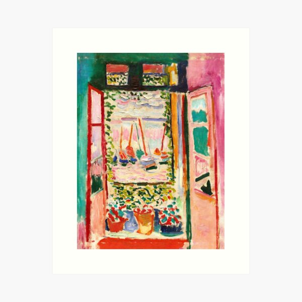 Aperçu de l'œuvre Henri Matisse - La fenêtre ouverte, Collioure France 1905 HD créée et vendue par Arwen-Art.