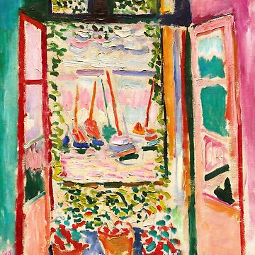 Artwork thumbnail, Henri Matisse - The Open Window, Collioure France 1905 HD by Arwen-Art