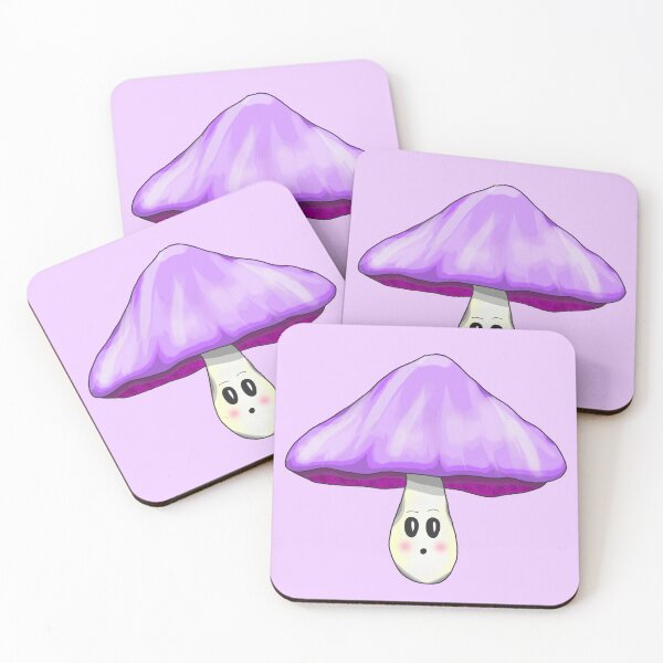 Item preview, Beautiful amethyst purple mushroom designed and sold by blackygoldcat.