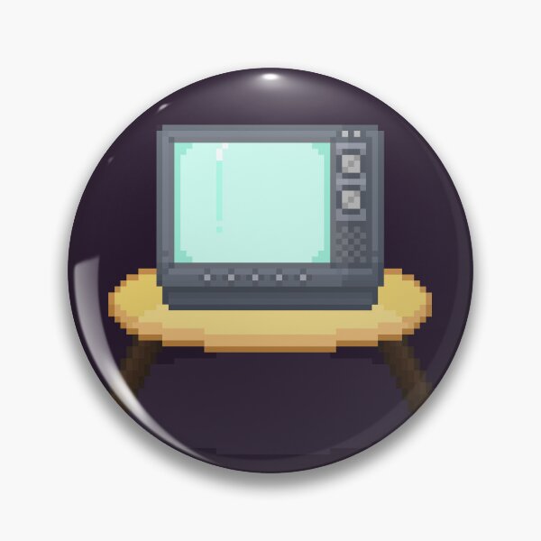 Artikelvorschau, Pixel Art CRT-Fernseher entworfen und verkauft von PixelCarvel.