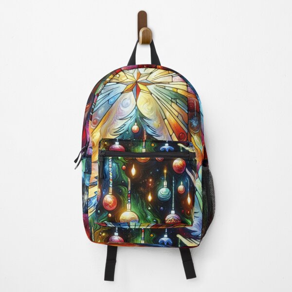 Item preview, Stained Glass Christmas Tree with Ornaments  designed and sold by foilhat.
