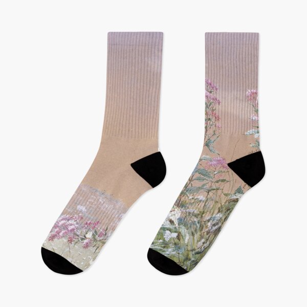 Artikelvorschau, Friedliche Pastellpflanzen: Untitled Floral von Fidelia Bridges Kunstdruck entworfen und verkauft von PureVintageLove.